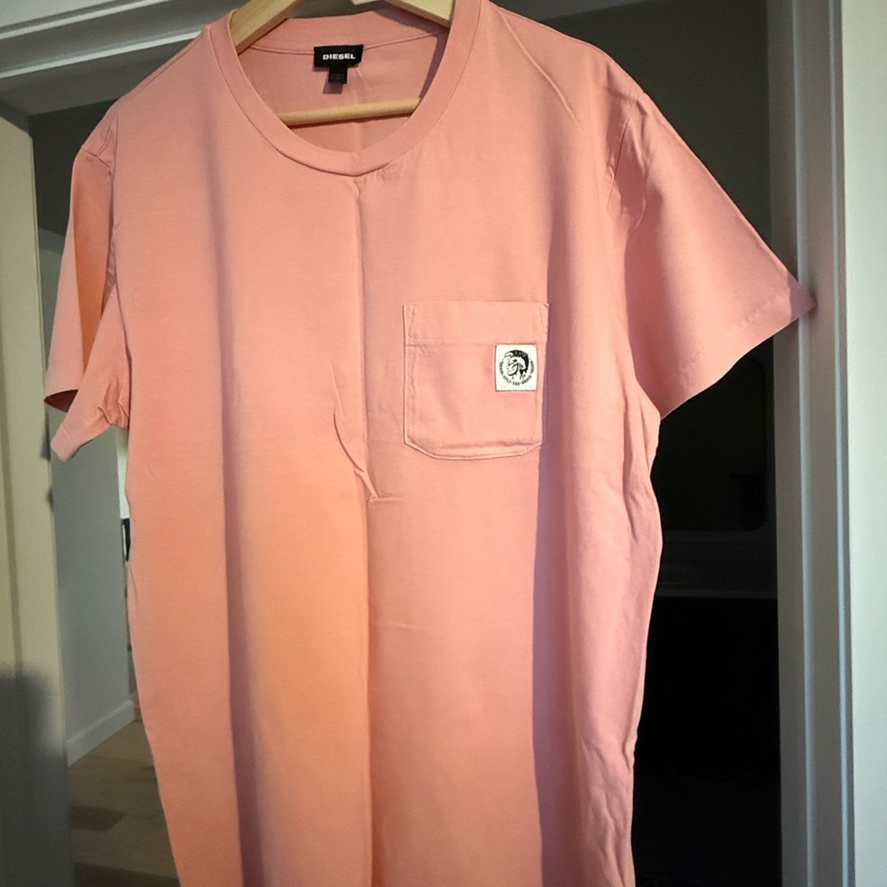 Diesel Pink Short Sleeve Tee Casual Comfort